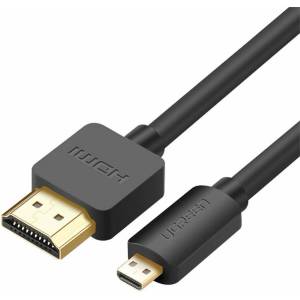 UGREEN HDMI към microHDMI кабел 2.0v 4K 60Hz (100 см) - Ugreen HDMI to micro HDMI cable (черен) (HD127)