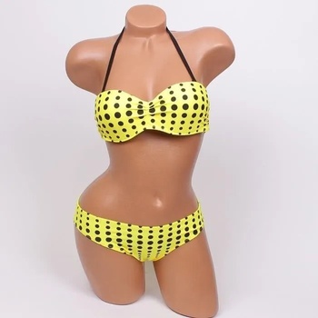 Image 1 of Свеж бански в жълт цвят с черни точки