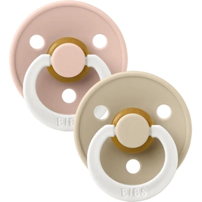 BIBS Залъгалки Bibs - Colour, Blush Glow-Vanilla Glow, 6-18 м, 2 броя (120243)