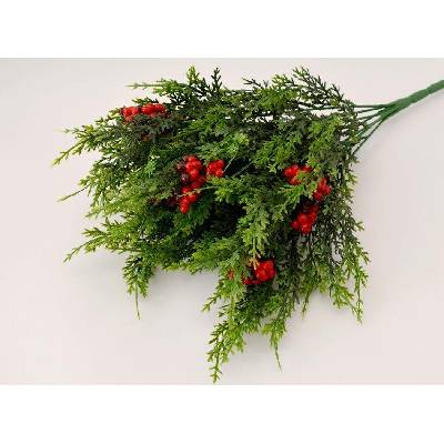 Umělé květiny - Thuje s jeřabinami