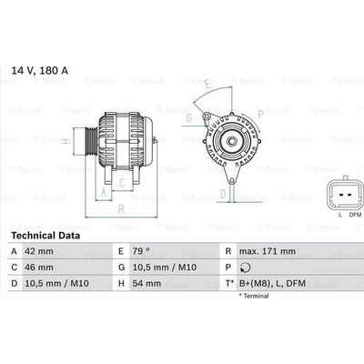 BOSCH Generátor 0986080660