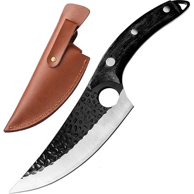 Izmael Kuchynský sekací nôž Okajama Čierna/S puzdrom 14.5 cm