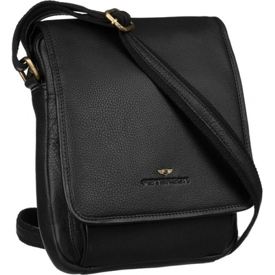 Černá pánská kožená taška přes rameno GT244 – Zboží Dáma