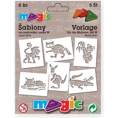Papírové šablony MAGIC sada W ZOO