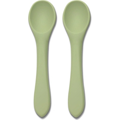 Lorelli Силиконови лъжички Lorelli - Natural, 2 броя, Fresh Green (10230690004)
