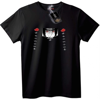 NOONEBRAND Тениска Naruto Акатски Червени Очи - M, Black