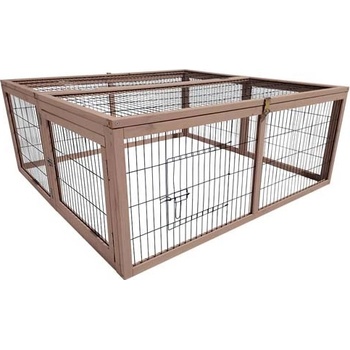 DUVO+ Výběh pro drobná zvířata ze dřeva S 120 x 120 x 48 cm
