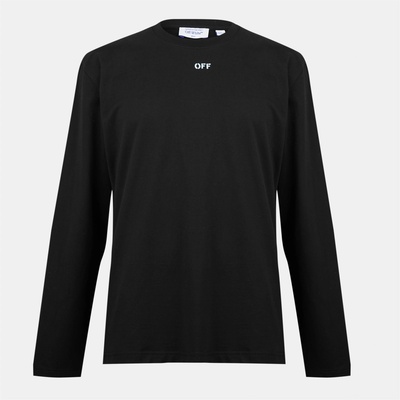 Off White Тениска Off White Men's Arrow Skate Long Sleeve T-Shirt - Black/Aqua