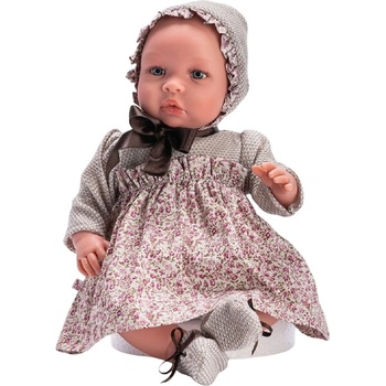 Asi Dolls Кукла-бебе Asi Dolls - Лея, с рокля и кафява панделка, 46 cm (0187540)