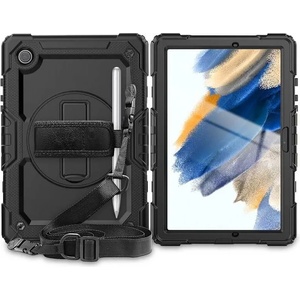 Tech-Protect Калъф с Дръжка за Samsung Tab A8 10.5, Tech-Protect Solid360 Case, Черен (9589046919565)