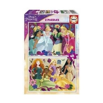 Educa Пъзел Educa Disney Princess 2 x 48