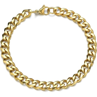 HARAHU Ръчна верига kr-34828 - Златна / 22см / 5мм kp34828 (kr-34828)