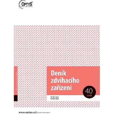 Optys 1227 Deník zdvihacího zařízení A4 - 52l – Zboží Mobilmania