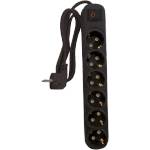 ELMARK РАЗКЛОНИТЕЛ ШЕСТОРЕН 2M H05VV- F 3G1.5MM2, ЧЕРЕН (340381BL)
