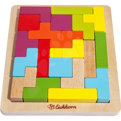 Hape Eichhorn vkladacie puzzle S Game 20 farebných kociek rôznych tvarov