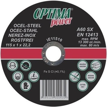 Optima Tenký řezný kotouč 115 x 1.0 mm IE11510