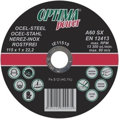 Optima Tenký řezný kotouč 115 x 1.0 mm IE11510