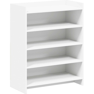 vidaXL Шкаф за обувки Бяло 73, 5 x 36 x 92 см Инженерна дървесина (8011315)
