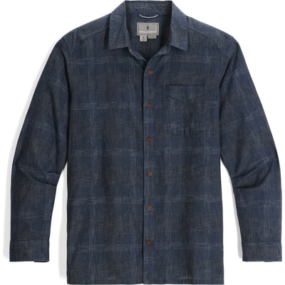 Royal Robbins Мъжка риза с копчета Royal Robbins Hempline Spaced L/S Shirt - Collins Blue (033-2705-0213)