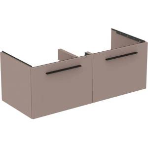 Ideal Standard i. life B стенен долен шкаф сив - матово бежов 2 чекмеджета 120 см (T5277NH)
