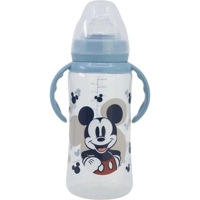 Stor dojčenská fľaša s rúčkami Mickey Mouse Baby Blue 360ml 10404
