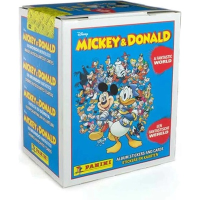 Panini Mickey and Donald A Fantastic World box samolepek