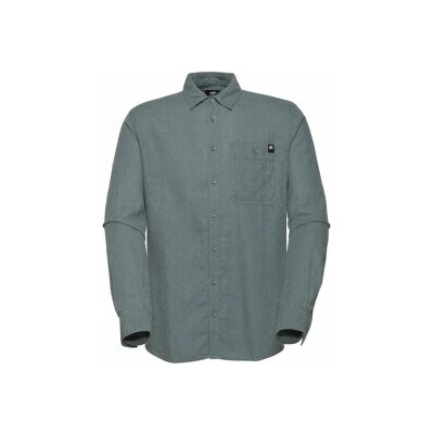 Mammut Alvra Summer pánská košile dlouhý rukáv 1288 silver sage zelená