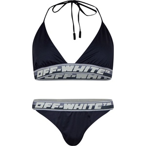OFF WHITE Бикини OFF WHITE Women's Logo Band Bikini Sets - Black