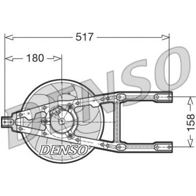 DENSO Větrák, chlazení motoru DER09012