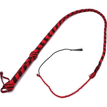 Kiotos Nylon Bullwhip Black & Red 120cm