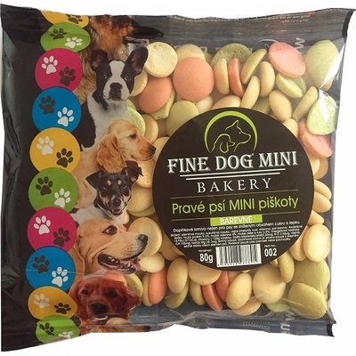 Fine Dog MINI Piškóty farebné 80 g