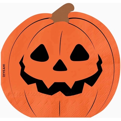 Oh Yeah! Papierové servítky Halloweenska tekvica 33x33 cm 20 ks