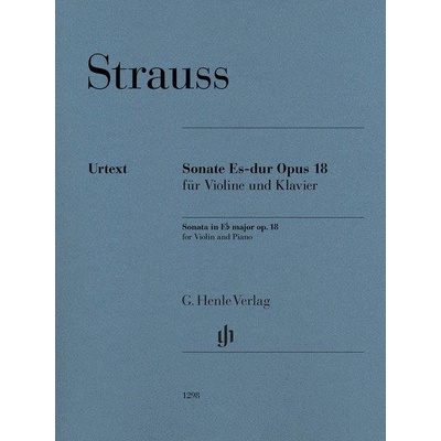 Richard Strauss Sonata in E Flat Major Op. 18 noty na housle klavír