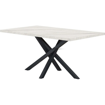 Matis Трапезна маса PABLO X 140x80 бял мрамор