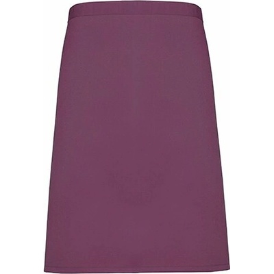 Premier Workwear Pracovní zástěra středně dlouhá PR151 Aubergine Pantone 5115 70x50cm