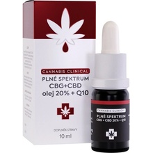 Cannabis Clinical CBG+CBD 20% + Q10 10 ml