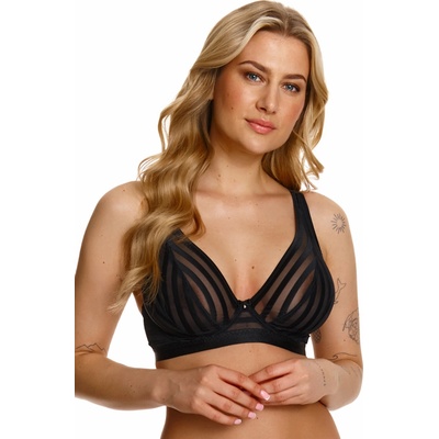 Lupoline 2412 nevystužená podprsenka bralette čierna