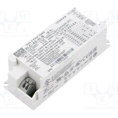 MEAN WELL XLC-40-H-B Napájecí zdroj: spínaný; LED; 40W; 9÷54VDC; 600mA÷1,4A; 100÷305VAC