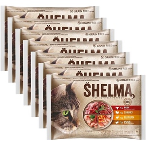 Shelma Cat Консерва 4 вида месо в сос 28 x 85 г