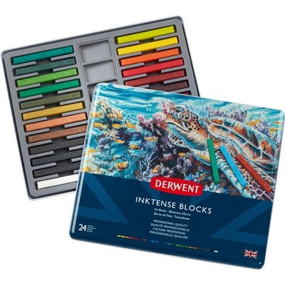 Derwent Inktense blocks sada pastelů 24 ks
