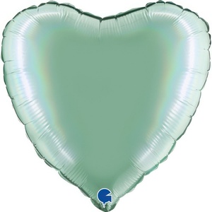 Grabo Фолиев Балон Сърце - Platinum Tiffany (180P03RHTI)