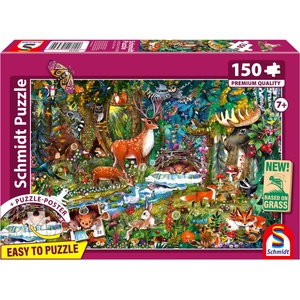 Schmidt Spiele - Puzzle Animals in the forests of Europe - 150 piese