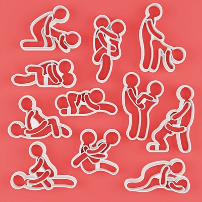 Formička set 11ks - Kamasutra I. - S naznačením
