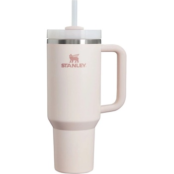 STANLEY Светлорозов термос със сламка от неръждаема стомана 1, 18 l Quencher H2.0 FlowState Tumbler Rose Quartz - Stanley (10-13230-023)