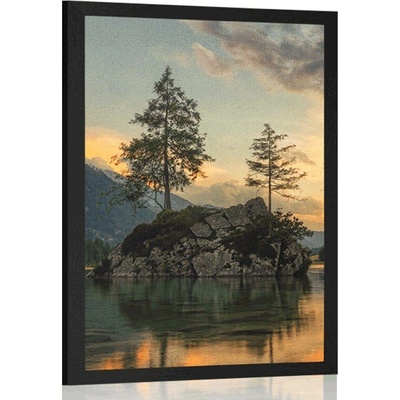 Plakát horská krajina u jezera - 40x60 no frame
