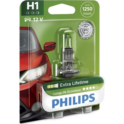 Philips Автомобилна крушка Philips - LLECO, H1, 12V, 55W, P14.5s (36196430)