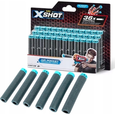 Zuru X-Shot Sada 36 šípok Air Pocket Technology 3618