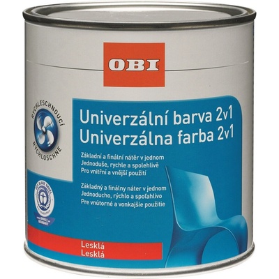 OBI 2v1 Univerzální barva lesklá 0,125 l holubí modrá