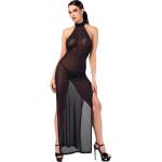 Noir Handmade F372 Onyx Twin-Slit Long Dress Black XS