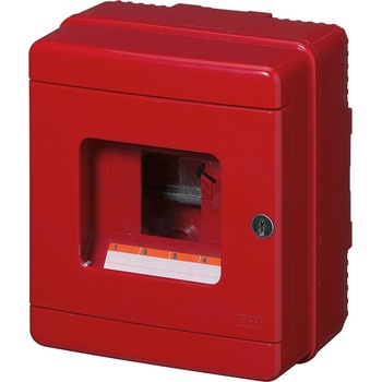 ELMARK Ec640 ТАБЛО ОМ 4 МОД (1Х4) С КЛЮЧАЛКА ip65 ЧЕРВЕН960°c, 750n (ec64004)
